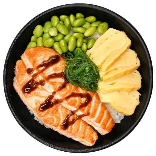 Grilled salmon bowl