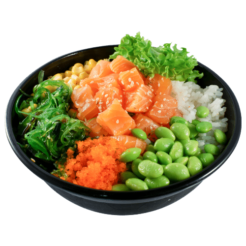 Poke salmon