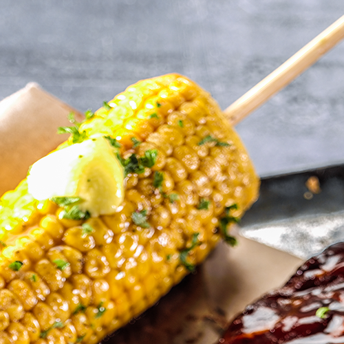 Corn on the cob with butter