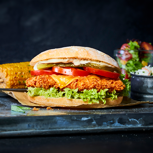 Cheese Chicken Burger Menu