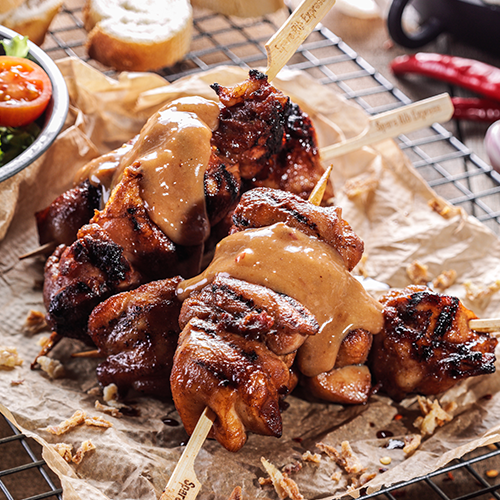 Chicken thigh satay