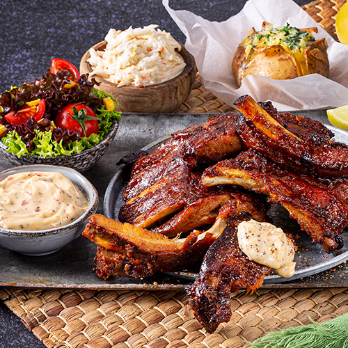 Spare Ribs Menu Lemon Pepper