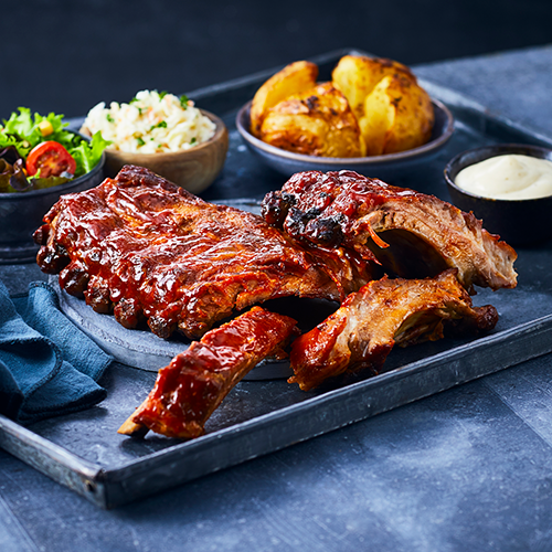 Spare ribs menu