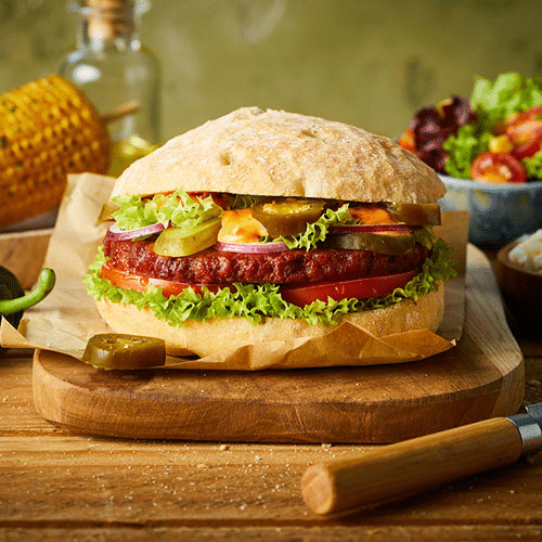 Vega Jalapeno Burger Menu