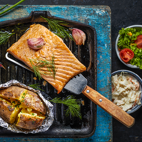 Salmon menu