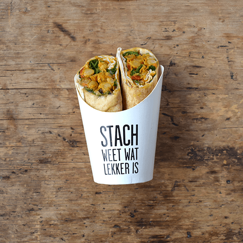 Flatbread vegan curry