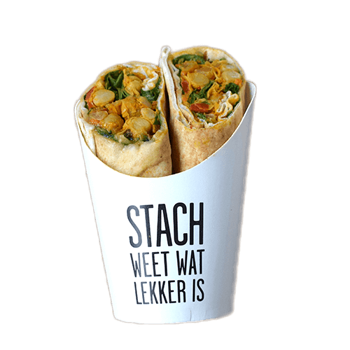 Flatbread vegan curry
