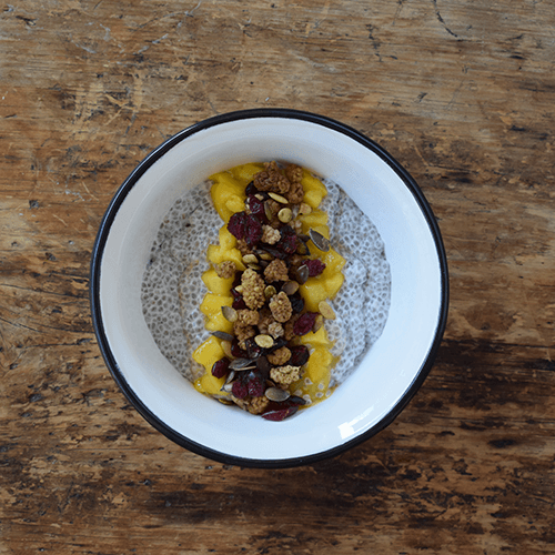 Chia pudding mango