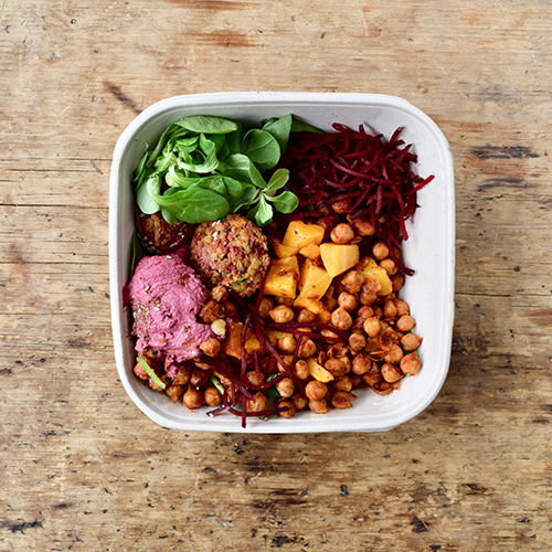 Vegan bowl - falafel hummus