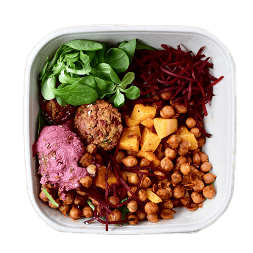 Vegan bowl - falafel hummus