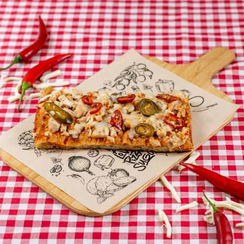 SUGO slice chicken and jalapeño