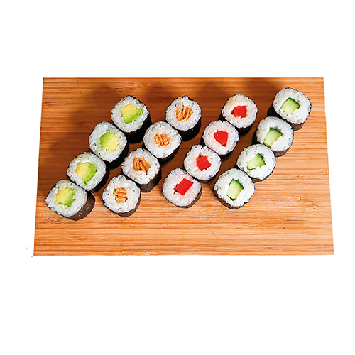 Vegan maki menu