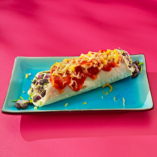 Enchilada roja veggie