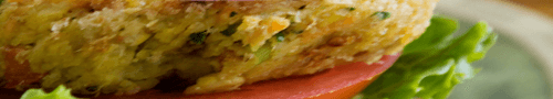 Vegetarian burger menu