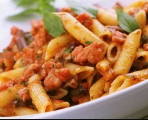 Pasta arrabiata cream sauce