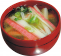 Kani soep, Japans
