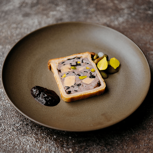 Huisgemaakte paté en croûte