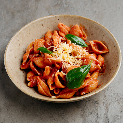 Pasta rode saus kindermenu