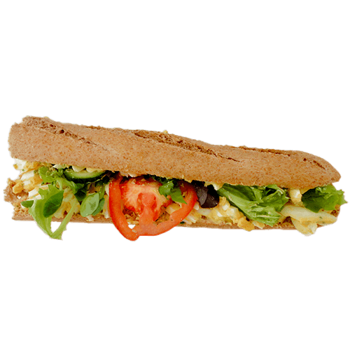 Broodje huisgemaakte eiersalade