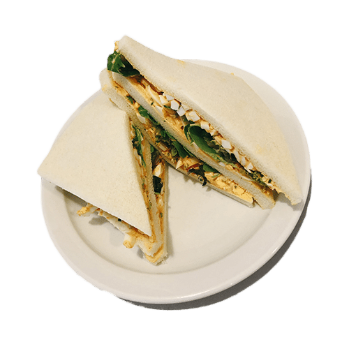 Clubsandwich huisgemaakte eiersalade