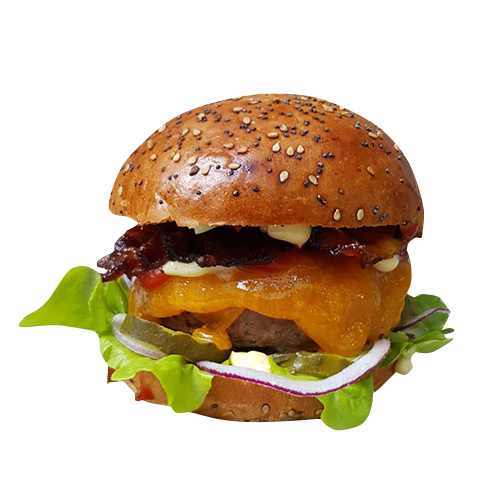 Iveau's bacon burger