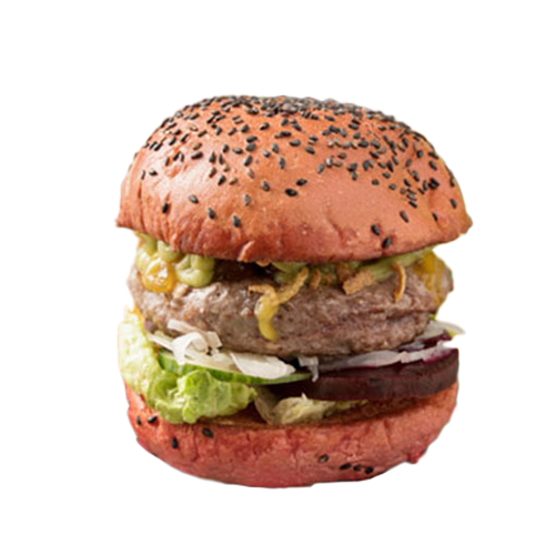 Happy Black Angus beet burger