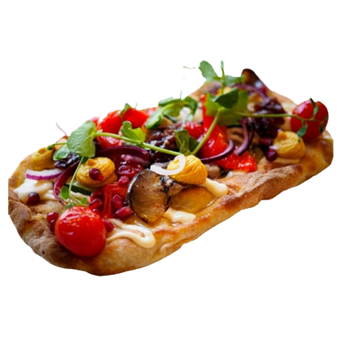Gegrilde veggie pinsa