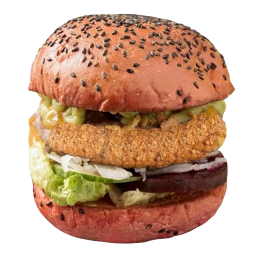 Happy crispy chicken burger