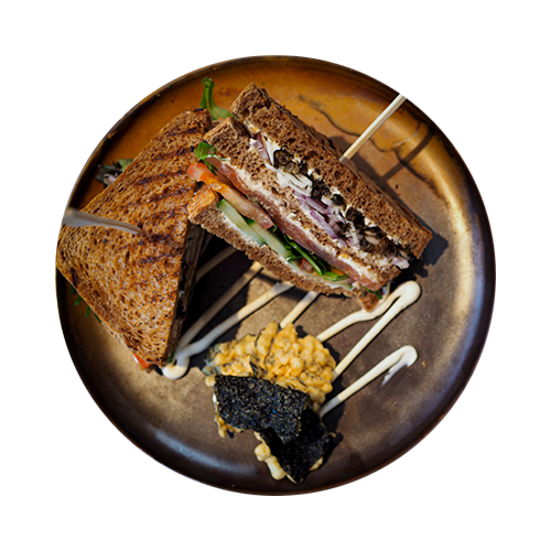 Sandwich gerookte zalm