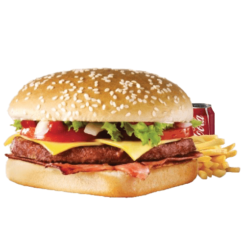 Bacon cheeseburger menu