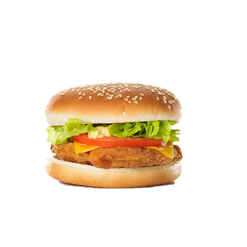 Spicy chicken burger