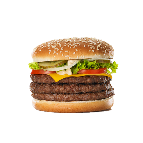 Triple cheeseburger