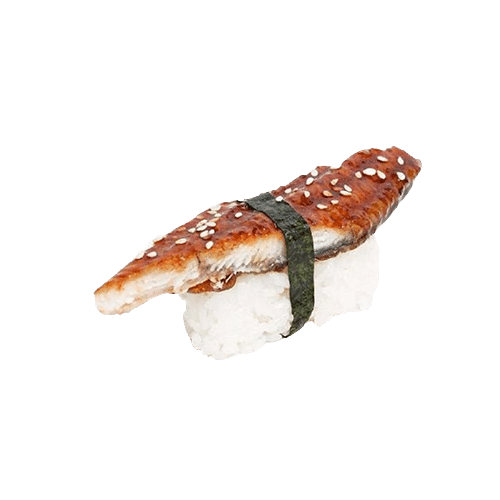 Nigiri grilled eel with sesame