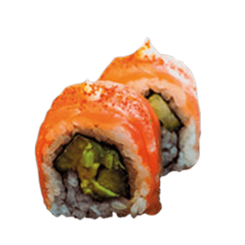 Naked salmon roll