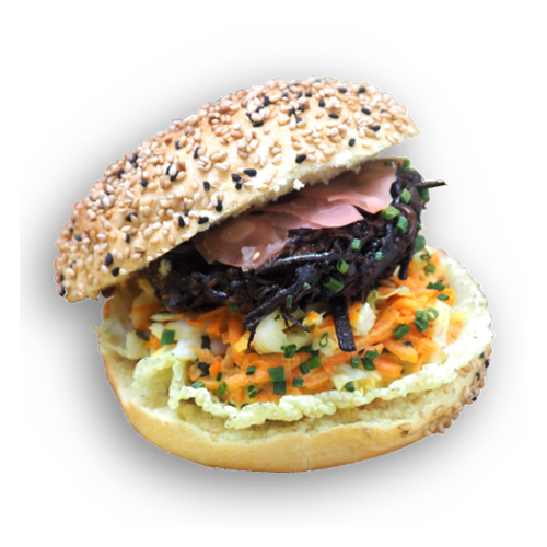 Asian no waste burger