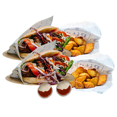 Pita falafel menu (double)