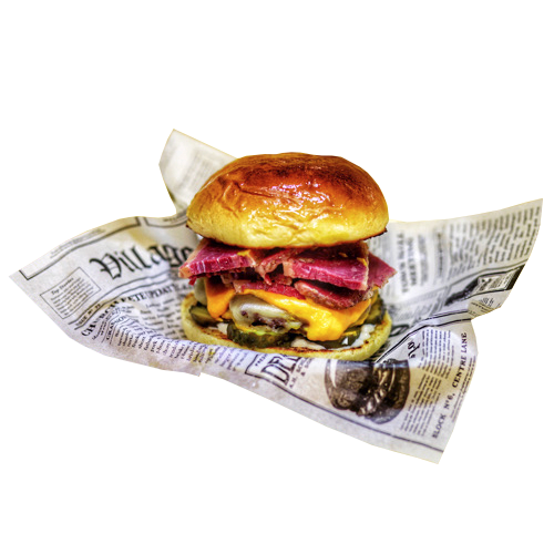 Day Dreamer's Pastrami Cheese Burger Menu special