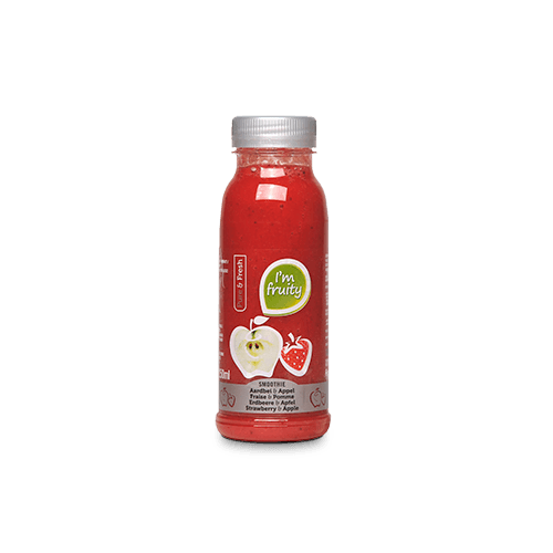 Smoothie aarbei, banaan en appel