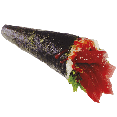 Temaki spicy maguro hand roll
