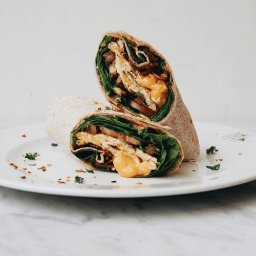 Burrito bacon en omelet