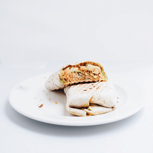 Burrito pulled chicken