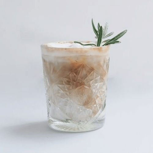 Lavender iced latte