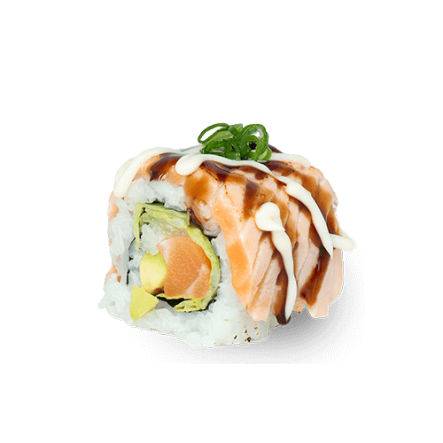 Flaming double salmon