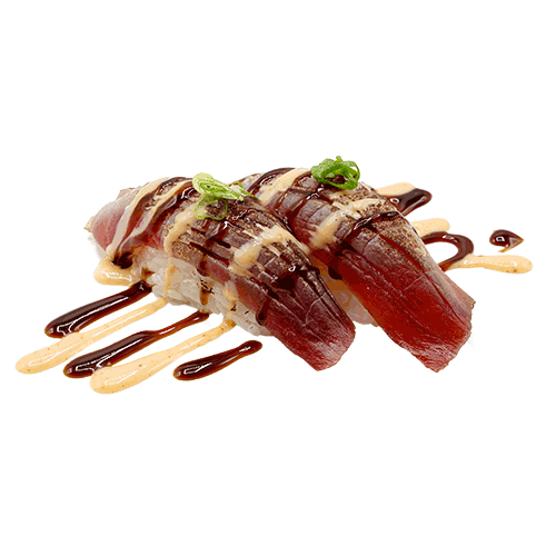 Flaming tuna nigiri