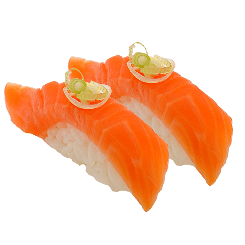 Smoked salmon nigiri