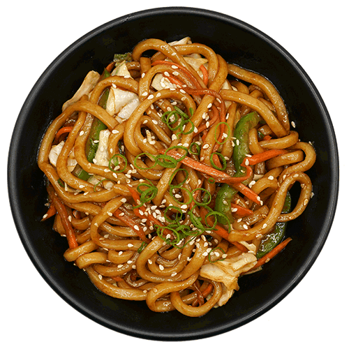 Veggie fried udon