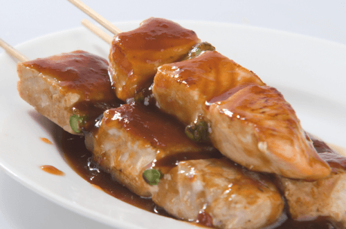 Yakitori zalm