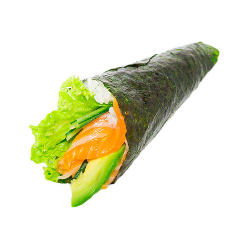 Sake handroll