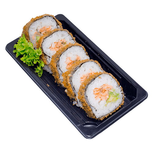 Fried crispy salmon