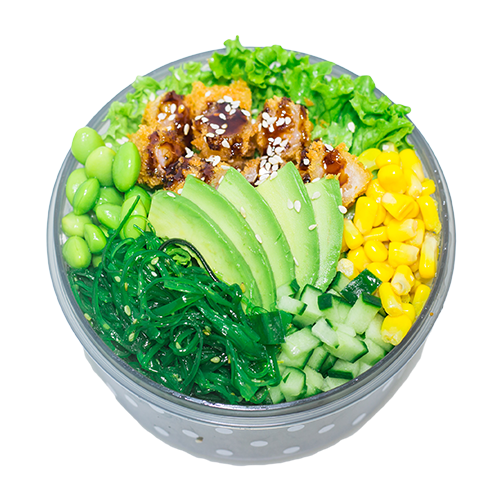 Poké bowl tempura ebi